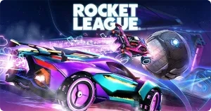 rocket league auto met bal in arena